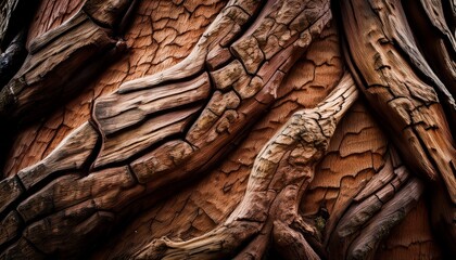 bark of a tree closeup zoom shot