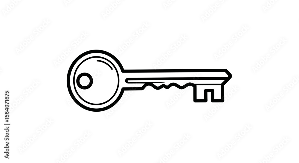 Aufkleber vector unlock security with this key vector graphic for secure access and privacy solutions and key 