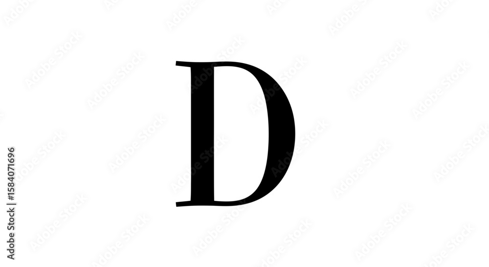 Fototapete vector download vector graphic of letter d typography design element for creative projects and graph