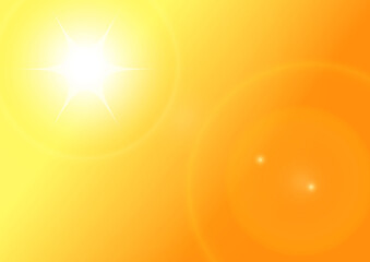 灼熱の暑い空の背景