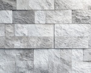 Monochromatic Brick Wall Texture Modern Gray Stone Surface for Backgrounds and Design Elements