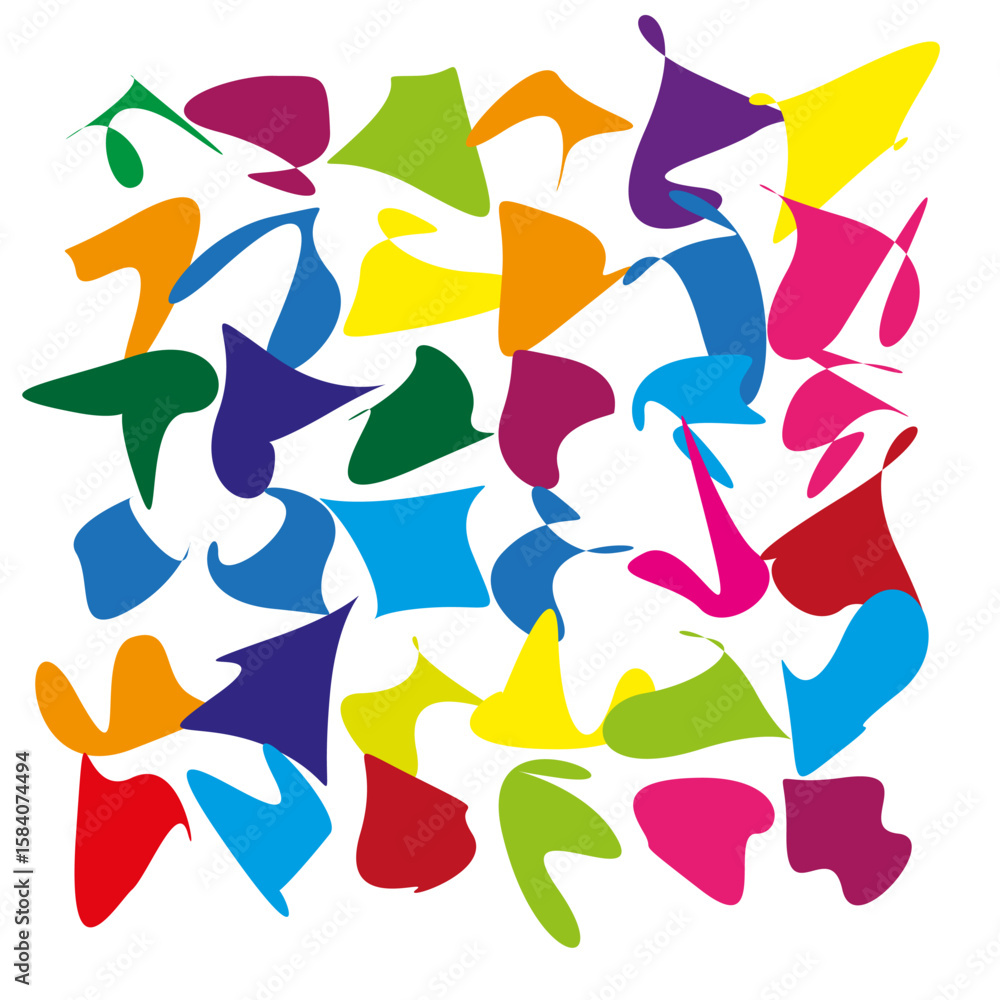 Poster abstract paint splashes. colorful brush strokes. dynamic art pattern. vector creative background.