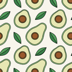 Avocado Pattern Illustration