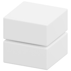 3D Double Block Stack Icon