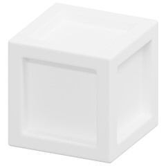 Fototapeta premium 3D Framed Solid Cube Icon