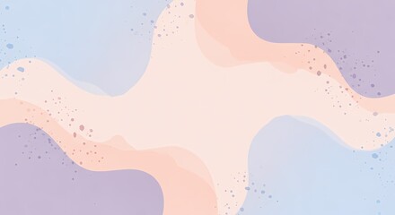 Fototapeta premium Pastel Wave Abstract Background Soft Hues and Organic Shapes