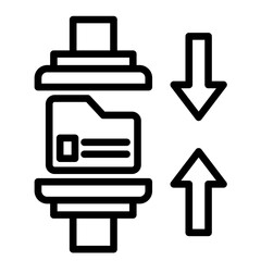 Obraz premium Data Compression Icon Element For Design 