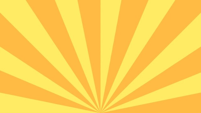 Animation rotating abstract background yellow sunburst spiral lines - Powered by Adobe