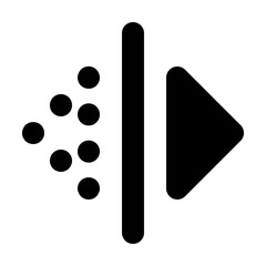 Flip V - Simple Minimalist Modern Icon for UI Apps