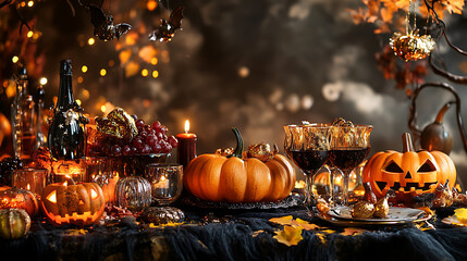 Halloween is a spooky, eerie, thrilling, mysterious, festive, ghostly, dark, magical, fun, playful, scary, haunted, creepy, chilling, supernatural, strange, mischievous, weird, enchanted, costumed, fr