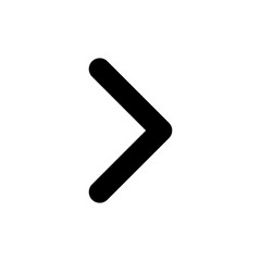 Angle Right B - Simple Minimalist Modern Icon for UI Apps