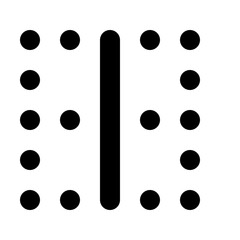 Fototapeta premium Border Vertical - Simple Minimalist Modern Icon for UI Apps