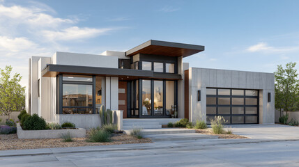 Modern Home with Clean Design and Neutral Colors