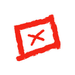 red cross on box hand drawn doodle isolated on transparent png