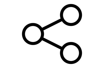 共有のシンプルな線画のUIアイコン