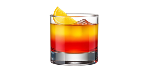 Godfather Cocktail with Lemon Twist Garnish – Transparent PNG Isolated Drink Design
Vibrant Godfather Whiskey Cocktail in Old Fashioned Glass – Transparent Mixology PNG