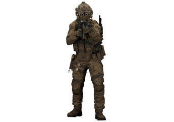 Obraz premium special force fire night vision