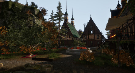 とんがり屋根の午後 © タラコおにぎり