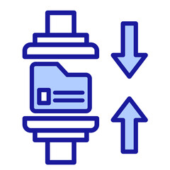 Data Compression  Icon Element For Design
