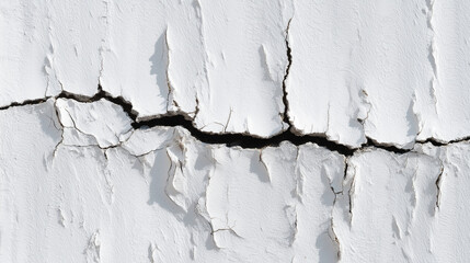 Cracked White Wall Texture - Distress Background