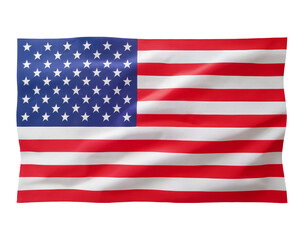 The American flag proudly waves in the breeze