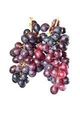 still life of red grapes isolated natural food