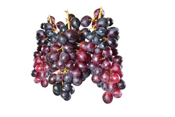 still life of red grapes isolated natural food