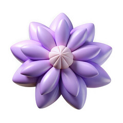 A purple flower with a pink center