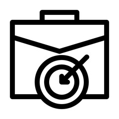 Business Objective Line Icon, Strategic Planning