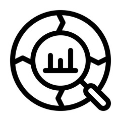 SWOT Analysis Line Icon, Business Evaluation