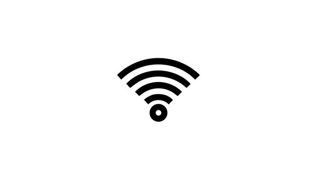 A simple wi-fi symbol for wireless network connection