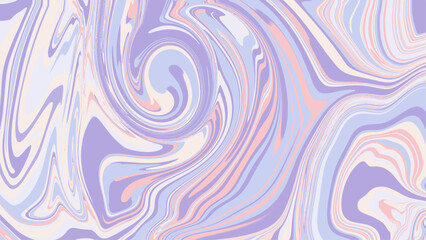 Fluid marble swirl background with soft pastel tones of purple, pink, and yellow. Aesthetic flow lines create a dynamic and modern abstract texture.
