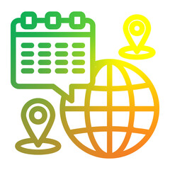 traveling schedule icon