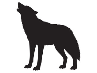HOWLING WOLF SILHOUETTE