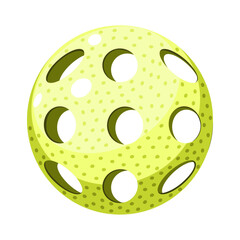 Pickleball ball equipment for game vector illustration 
