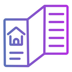 brochures Gradient icon