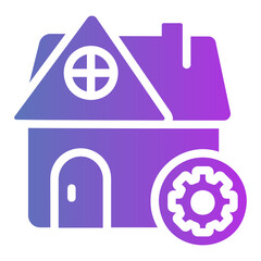 Obraz premium house Gradient icon