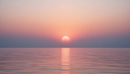 Ombre Sunset Skies Reflecting on Calm Water