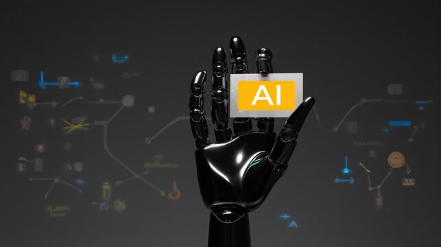 An AI agent acts as a virtual assistant, for support as an AGI artificial general intelligence representative symbolizing agentic robot autonomy, and humanoid superintelligence technology