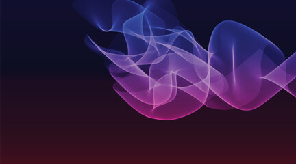 Flowing Ribbons of Blue and Pink Light abstract background