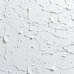 Obraz premium Close-up of cracked white plaster wall texture with rough surface and peeling paint for design element, marketing background, or website hero image with copy space for text