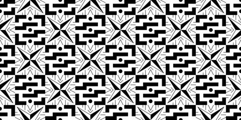 Fototapeta premium Seamless Transparent Art Deco Geometric Pattern for Background Layout Template