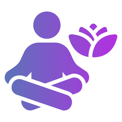 yoga Gradient icon
