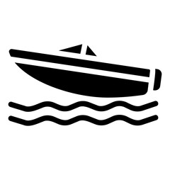 motor boat Solid icon