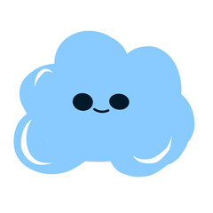 Cute Smiling Cloud Illustration art