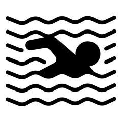 swimming Solid icon