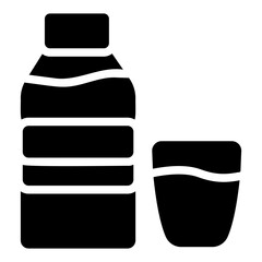 water bottle Solid icon