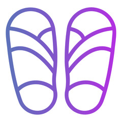 sandals Gradient icon