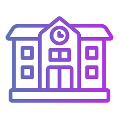 school Gradient icon