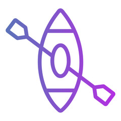 paddle Gradient icon